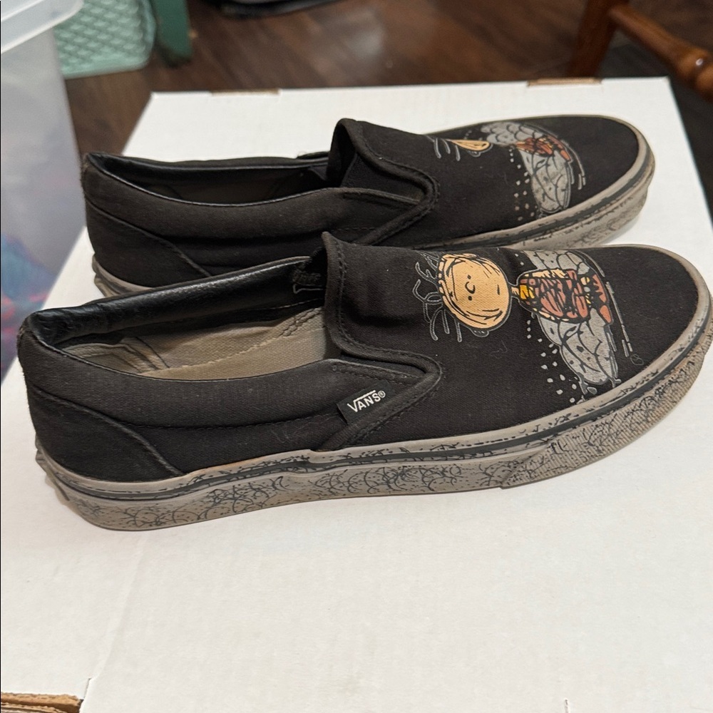 Vans X Peanuts Pig-Pen Slip On Sneaker Loafers with BOX - Picture 2 of 9